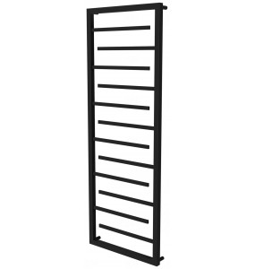 Чорна рушникосушилка Prestige 12 RAL9005 драбинка 1350x530, black