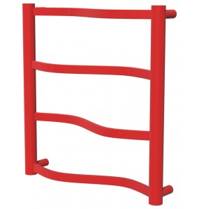 Рушникосушка Lagoon 4 червона RAL3020 драбинка 450x432, red