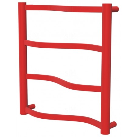 Рушникосушка Lagoon 4 червона RAL3020 драбинка 450x432, red