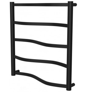Сушка для рушників Lagoon 5 чорна RAL9005 драбинка 550x532, black