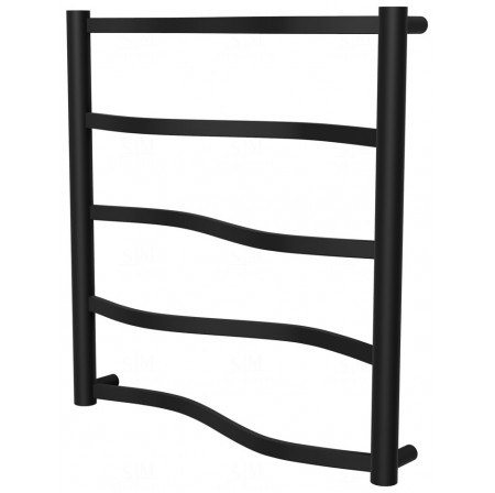 Сушка для рушників Lagoon 5 чорна RAL9005 драбинка 550x532, black