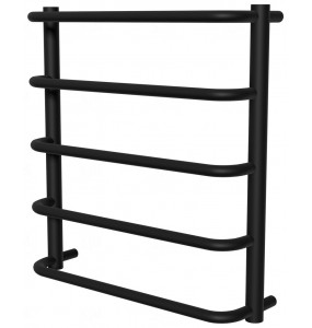 Рушникосушка Modern 5 чорна RAL9005 драбинка 550x532, black