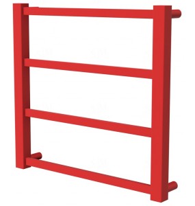 Червона сушарка для рушників Quatro 4 RAL3020 драбинка 450x480, red