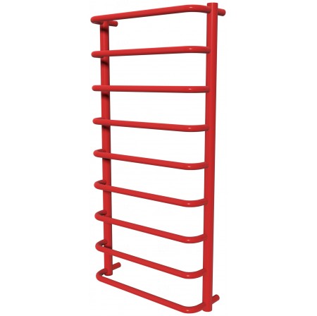 Червона рушникосушка Modern 9 RAL3020 драбинка 950x482, red