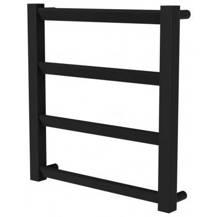 Сушарка для рушників Slide 4 чорна RAL9005 драбинка 450x430, black