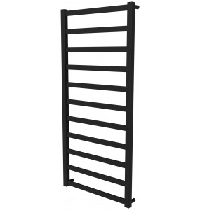 Чорна рушникосушка Extra 11 RAL9005 драбинка 1150x530, black