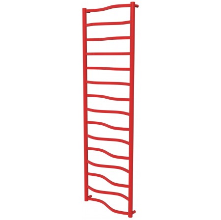Червона рушникосушилка Lagoon 15 RAL3020 драбинка 1550x482, red