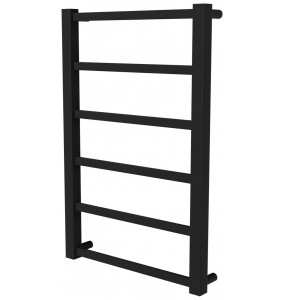 Сушарка для рушників Quatro 6 чорна RAL9005 драбинка 650x430, black
