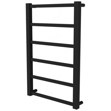 Сушарка для рушників Quatro 6 чорна RAL9005 драбинка 650x430, black
