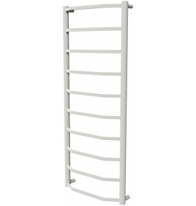 Біла сушарка для рушників Luxe 10 RAL9016 драбинка 1050x432, white