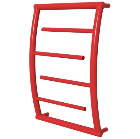 Червона сушарка для рушників Atlantica 4 RAL3020 драбинка 550x432, red