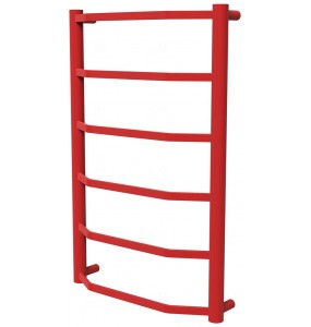 Рушникосушка Luxe 6 червона RAL3020 драбинка 650x432, red