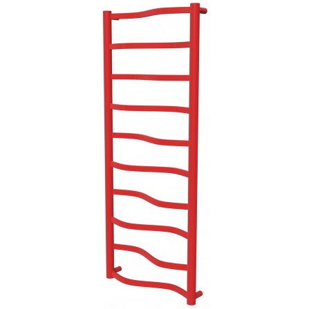 Червона рушникосушка Lagoon 10 RAL3020 драбинка 1050x432, red