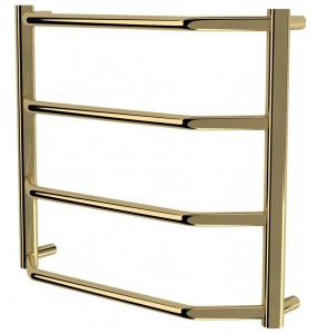 Золота рушникосушка Standart 4 драбинка 450x532, gold
