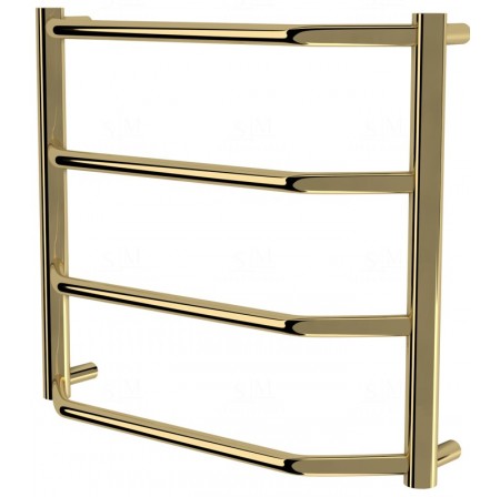 Золота рушникосушка Standart 4 драбинка 450x532, gold