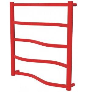 Червона сушка для рушників Lagoon 5 RAL3020 драбинка 550x532, red