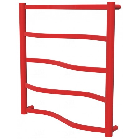 Червона сушка для рушників Lagoon 5 RAL3020 драбинка 550x532, red