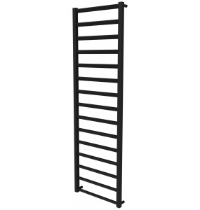 Чорна сушарка для рушників Slide 15 RAL9005 драбинка 1550x480, black