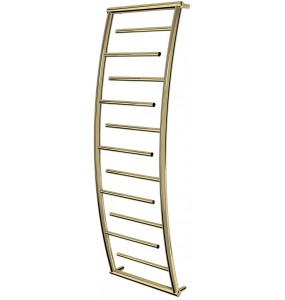 Золота рушникосушка Atlantica 11 драбинка 1250x432, gold