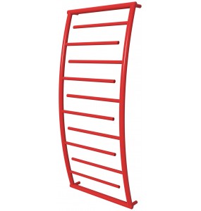 Червона рушникосушка Atlantica 10 RAL3020 драбинка 1150x532, red