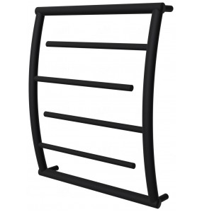 Чорна сушарка для рушників Atlantica 4 RAL9005 драбинка 550x532, black