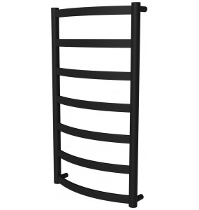 Сушарка для рушників Maxima 7 чорна RAL9005 драбинка 750x432, black