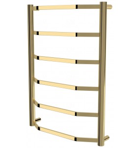 Золота сушарка для рушників Luxe 6 драбинка 650x482, gold