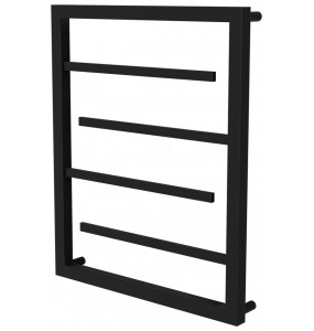 Чорна рушникосушка Prestige 4 RAL9005 драбинка 550x530, black