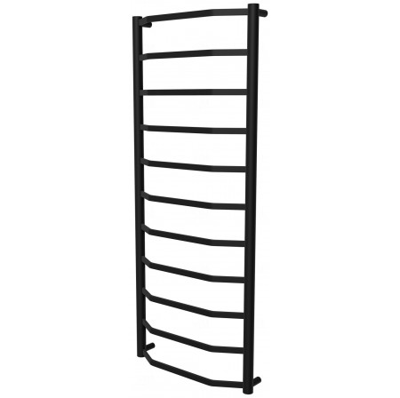 Чорна сушарка для рушників Luxe 11 RAL9005 драбинка 1150x482, black