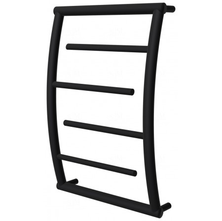 Рушникосушилка Atlantica 4 чорна RAL9005 драбинка 550x432, black