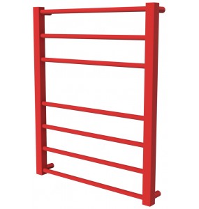Червона рушникосушка Sonnet 7 RAL3020 драбинка 650x530, red