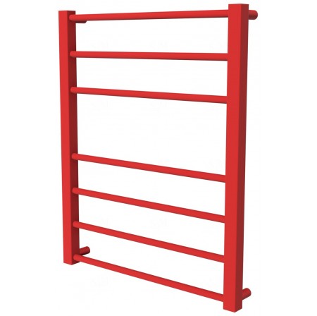 Червона рушникосушка Sonnet 7 RAL3020 драбинка 650x530, red