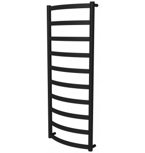 Чорна рушникосушка Maxima 10 RAL9005 драбинка 1050x432, black