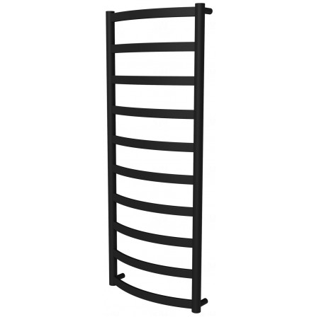Чорна рушникосушка Maxima 10 RAL9005 драбинка 1050x432, black