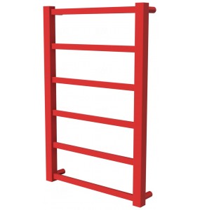 Рушникосушилка Quatro 6 червона RAL3020 драбинка 650x430, red