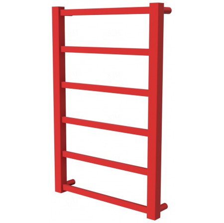 Рушникосушилка Quatro 6 червона RAL3020 драбинка 650x430, red