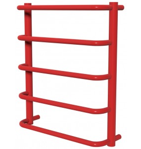 Рушникосушилка Modern 5 червона RAL3020 драбинка 550x482, red