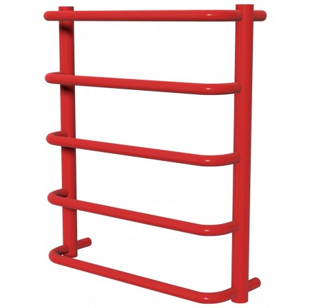 Рушникосушилка Modern 5 червона RAL3020 драбинка 550x482, red