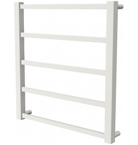 Біла рушникосушка Quatro 5 RAL9016 драбинка 550x530, white
