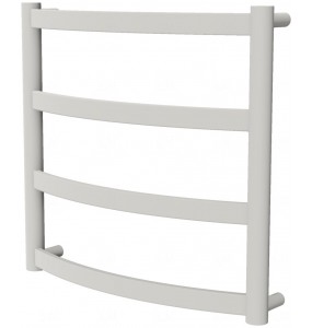 Біла рушникосушка Maxima 4 RAL9016 драбинка 450x482, white