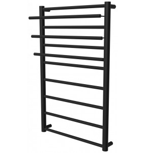 Рушникосушка Elegant 8 чорна RAL9005 драбинка 850x482, black