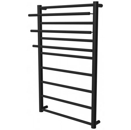Рушникосушка Elegant 8 чорна RAL9005 драбинка 850x482, black