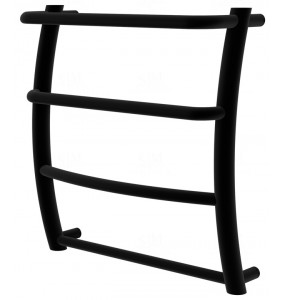 Рушникосушилка Breeze 4 чорна RAL9005 драбинка 450x432, black