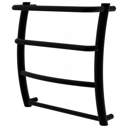 Рушникосушилка Breeze 4 чорна RAL9005 драбинка 450x432, black