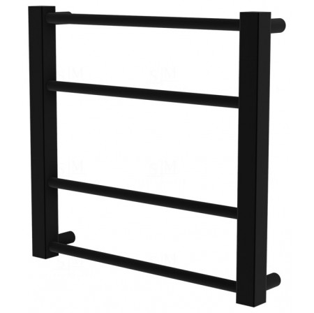 Чорна сушарка для рушників Sonnet 4 RAL9005 драбинка 400x430, black