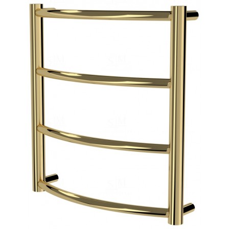 Золота рушникосушка Classic 4 драбинка 450x432, gold