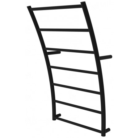 Чорна рушникосушка Wave 7 RAL9005 драбинка 740x425, black
