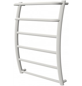 Біла рушникосушка Breeze 6-2 RAL9016 драбинка 650x482, white