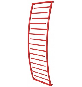 Червона рушникосушка Atlantica 15 RAL3020 драбинка 1650x532, red