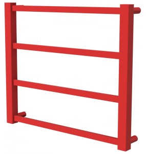 Рушникосушка Quatro 4 червона RAL3020 драбинка 450x530, red